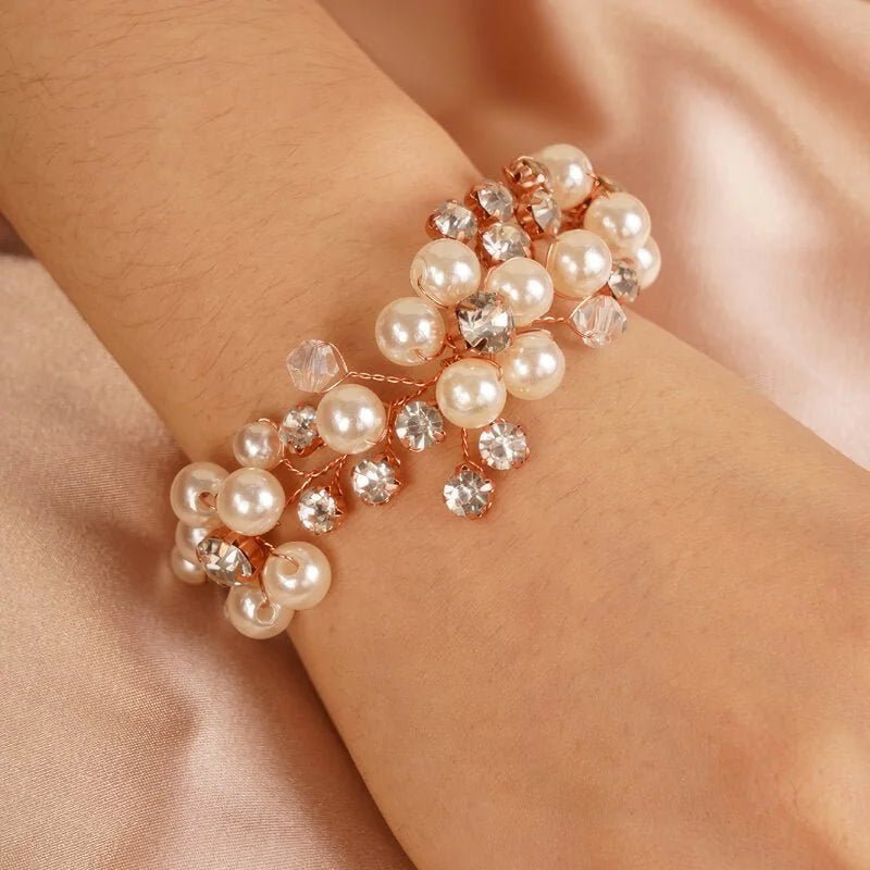 BraceletmarieestrassorroseAurelie