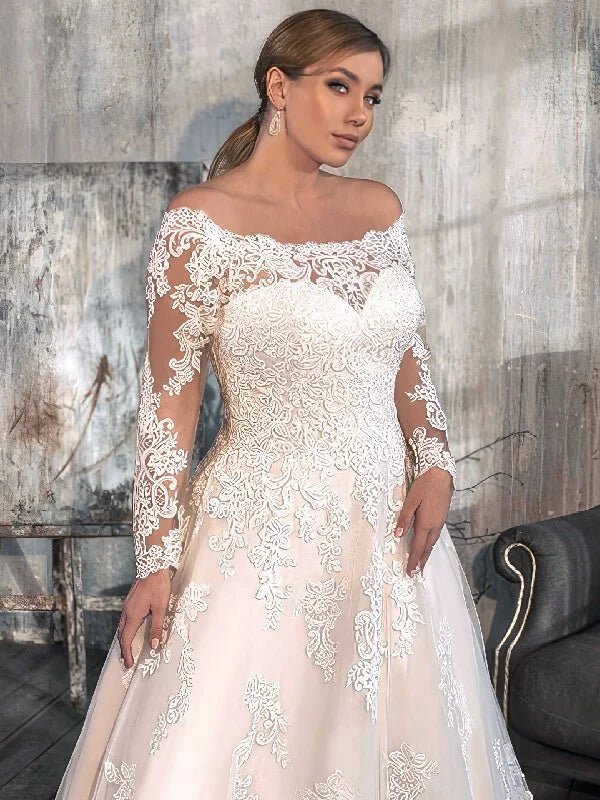 Champetre robe de mariée femme ronde