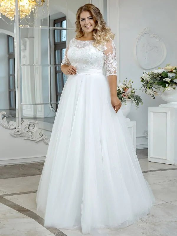Femme Fort Robe de Mariée Femme Ronde - Vue principale