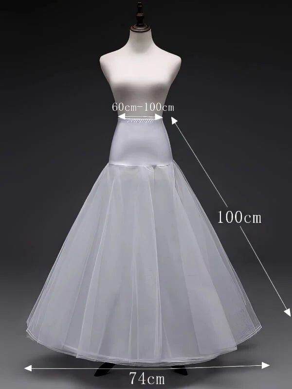 Jupon blanc mariage - Vue principale