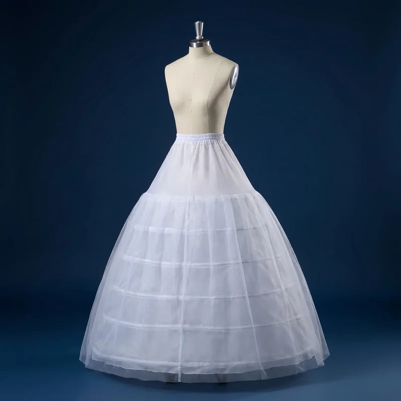 Jupon cerceau blanc à volants pour robe de mariée bouffante princesse