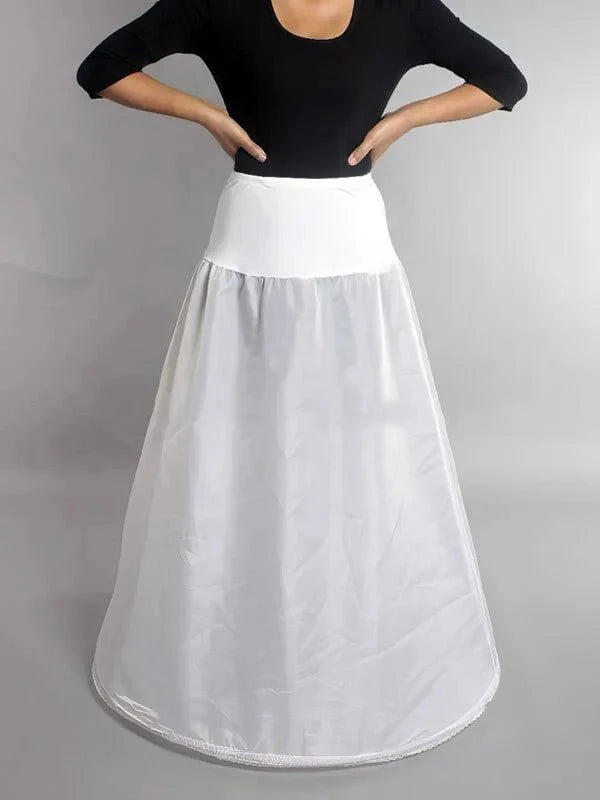 Jupon pour robe de mariée fluide, vue de dos, détails et finitions
