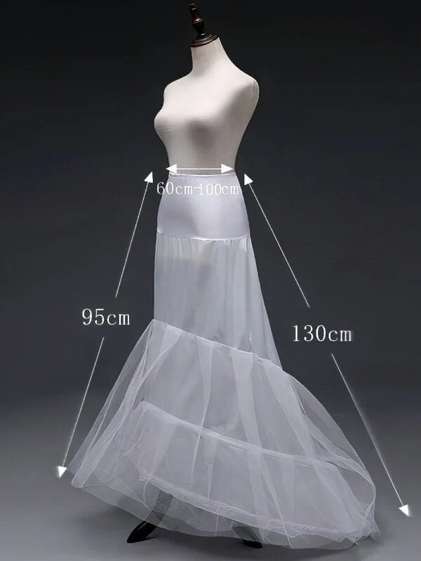 Jupon robe de mariée pas cher, vue de face, robe de mariée élégante