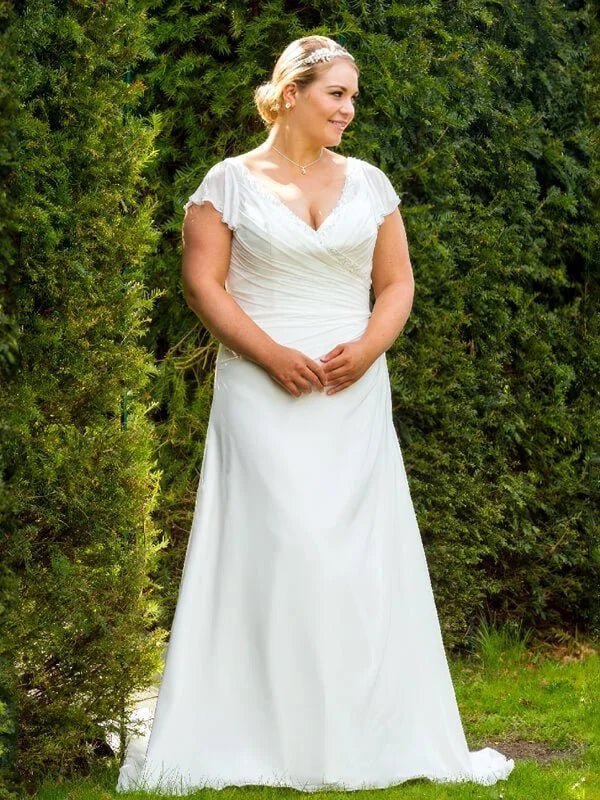 Robe Chic pour Mariage Femme Ronde - Vue principale