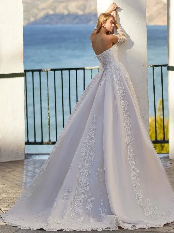 Robe de Mariage Princesse Épaules Dénudées