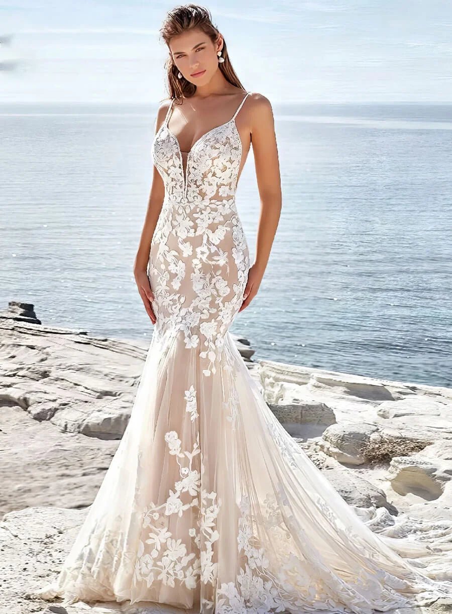 Robe sirene pour mariage sale