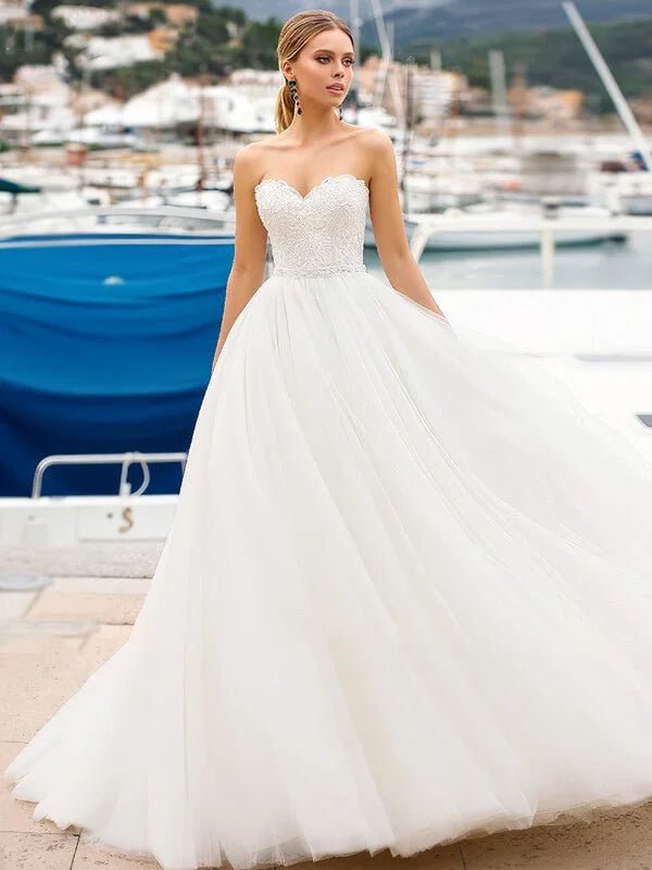 Robe de Mariée avec Broderies