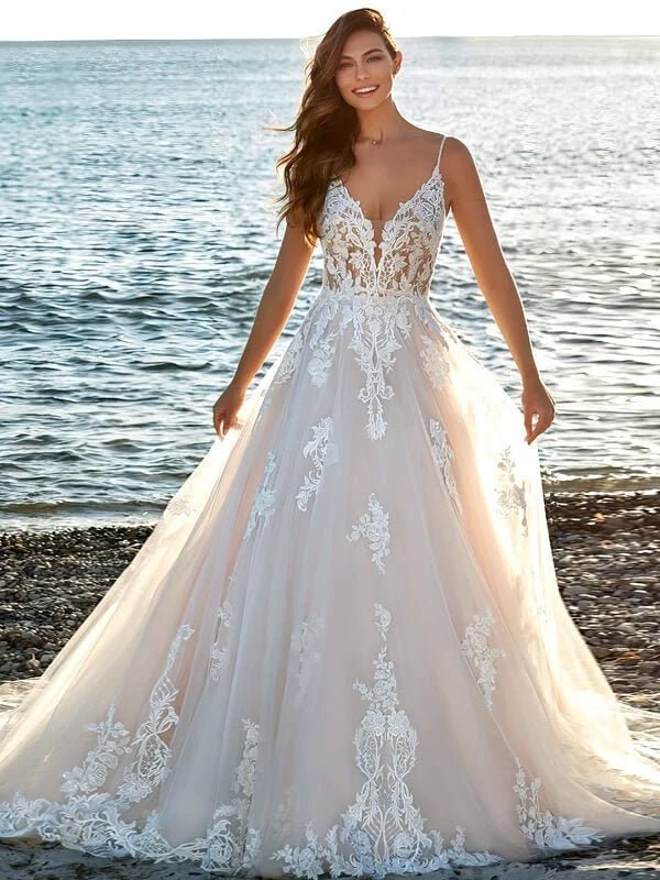 Robe de Mariée Bohème Chic Décontracté - Vue principale