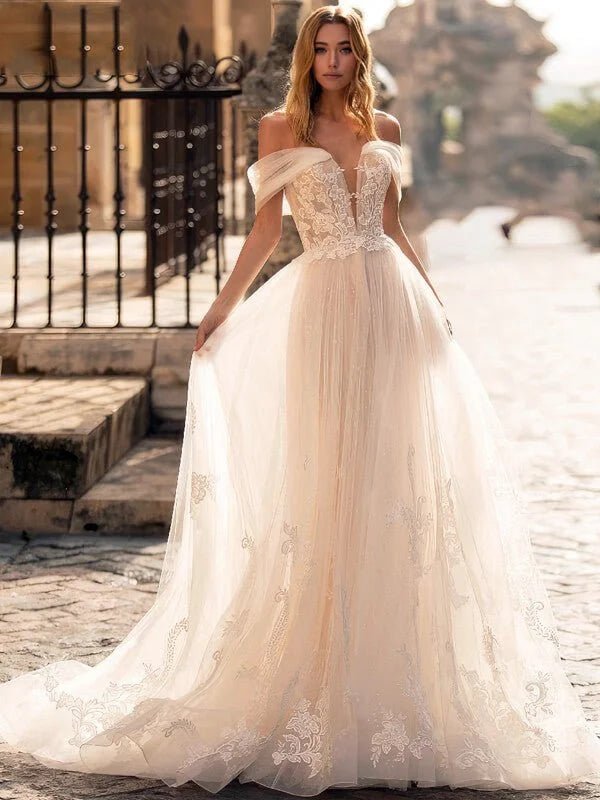 Robe de mariée bohème élégante - Vue principale