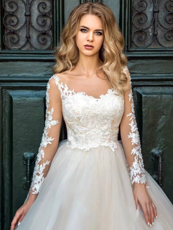 Robe de mariage bohème manches longue