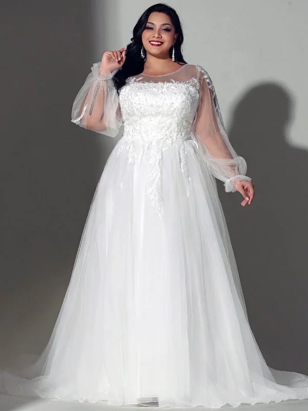 Robe de Mariée Élégante Curvy