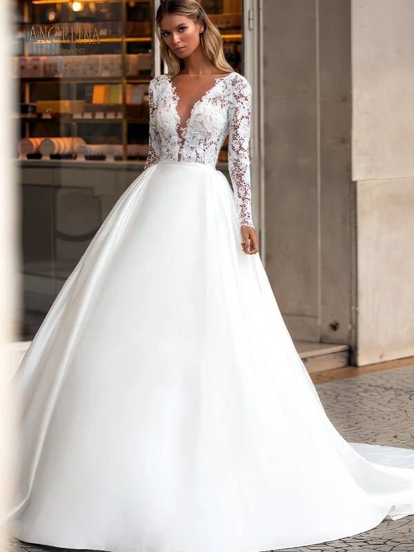 Robe de mariée bohème princesse - Vue de dos