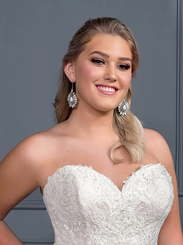 Robe de Mariée Bustier Femme Ronde