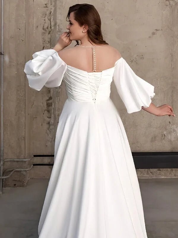 Robe de Mariée Curvy Satin