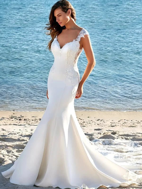 Robe de mariée de luxe sirène - Vue principale