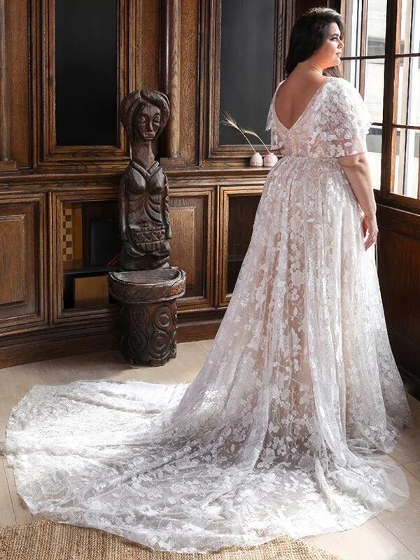 Robe mariée dentelle sale