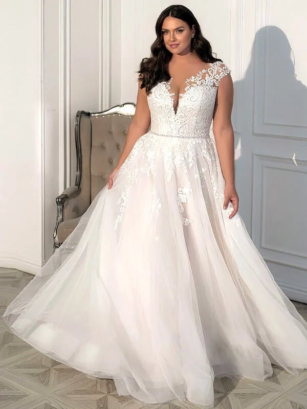 Robe de mariée femme ronde - Vue principale