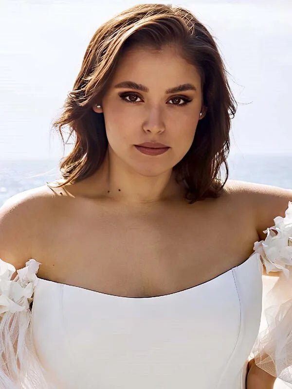 Robe Mariée Fluide Femme Ronde