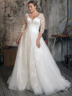 Robe de mariee grande taille fluide MARIAGE ETERNEL