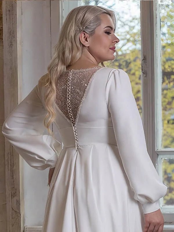 Robe de Mariée Grande Taille Mousseline