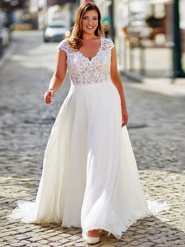 Robe de Mariée Grande Taille pas Cher - Vue principale