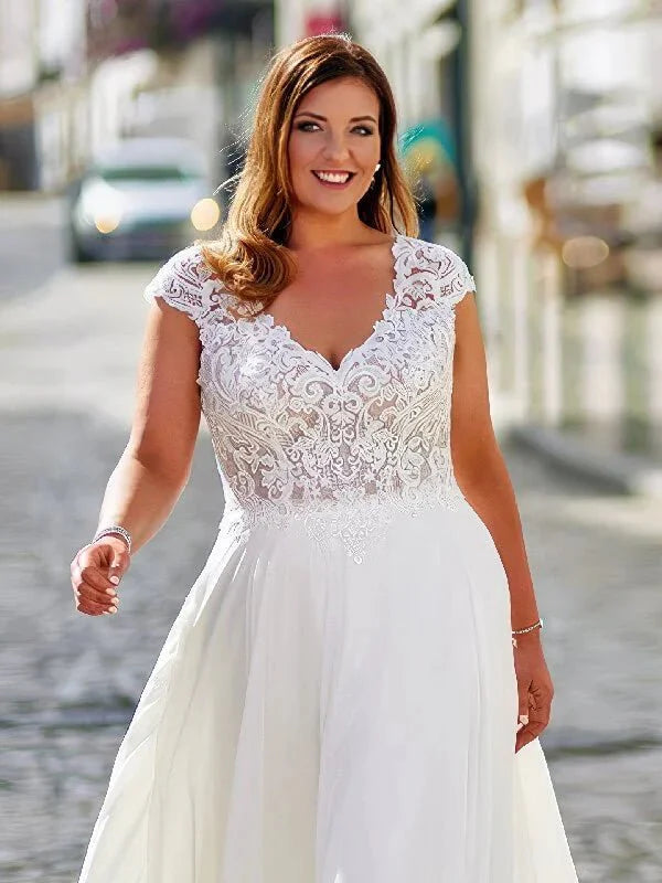 Robe de Mariée Grande Taille pas Cher, vue de dos, détails et finitions