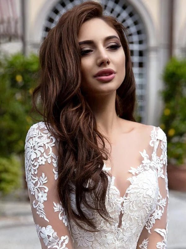 Robe mariée manche longue