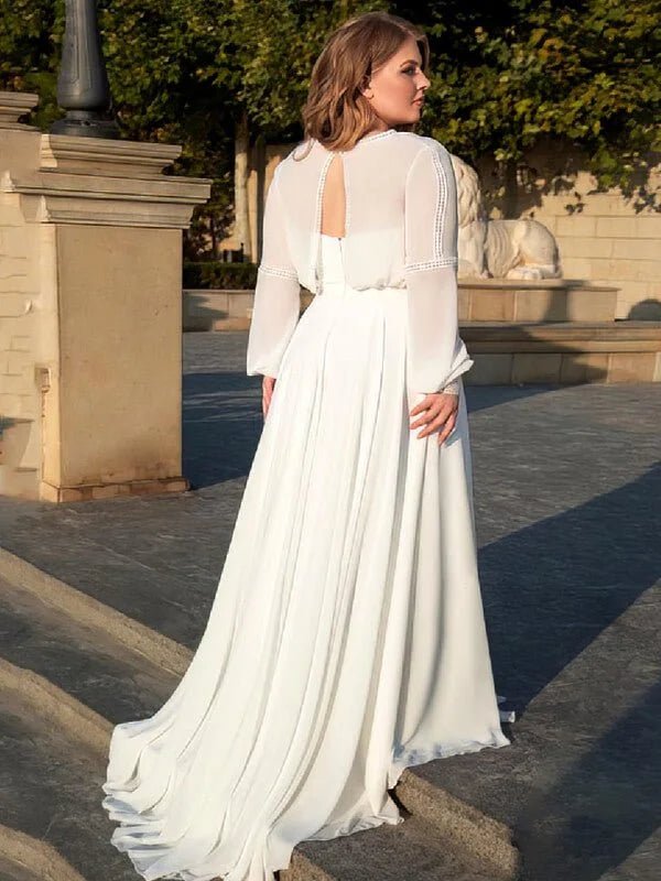 Robe de mariée sirène femme ronde sale