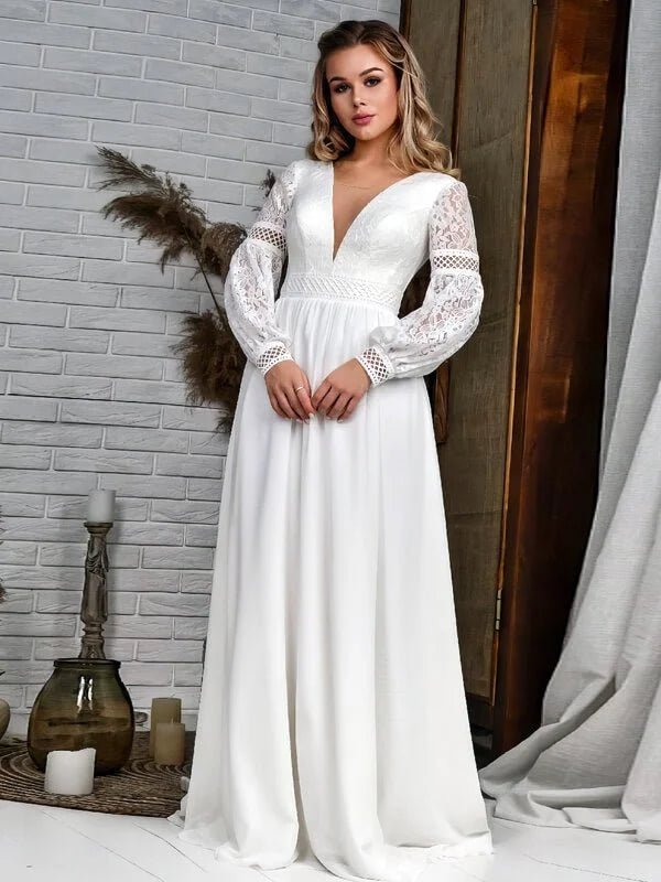 Robe de Mariée pas Cher Femme Ronde - Vue principale