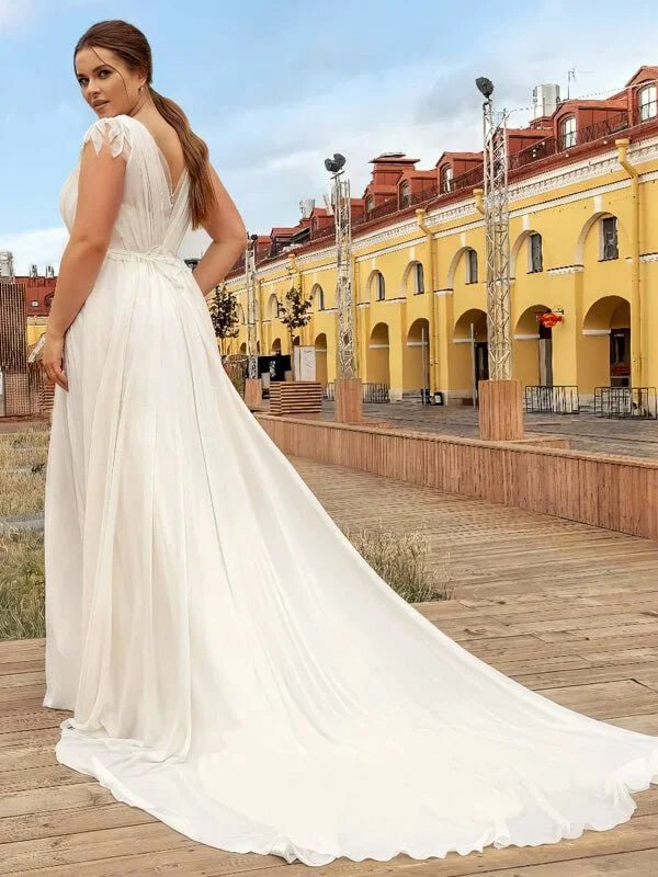 Robe de Mariée pas Cher pour Femme Ronde