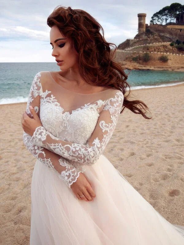 Robe de mariée plage bohème