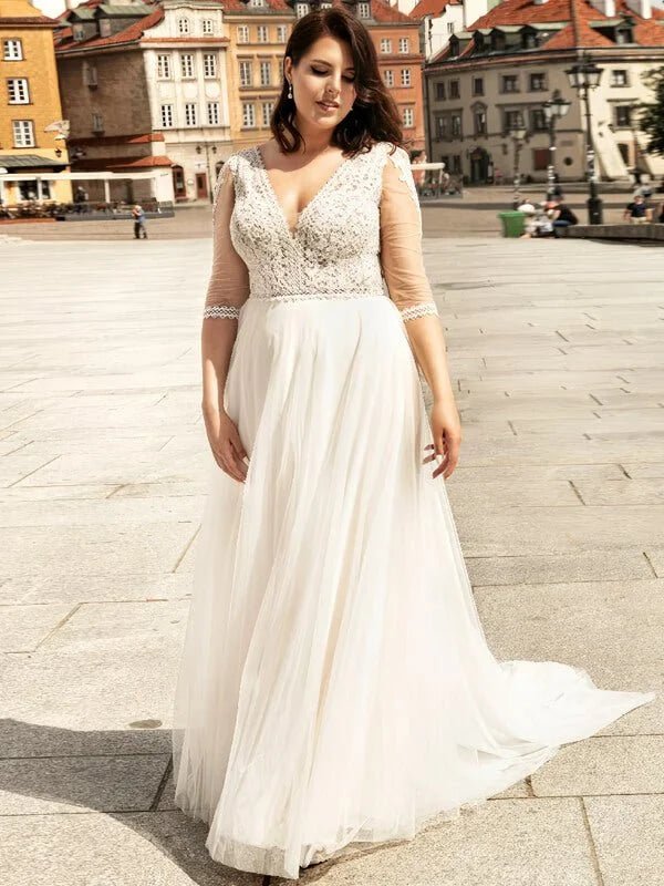 Robe de Mariée Plus-Size - Vue principale