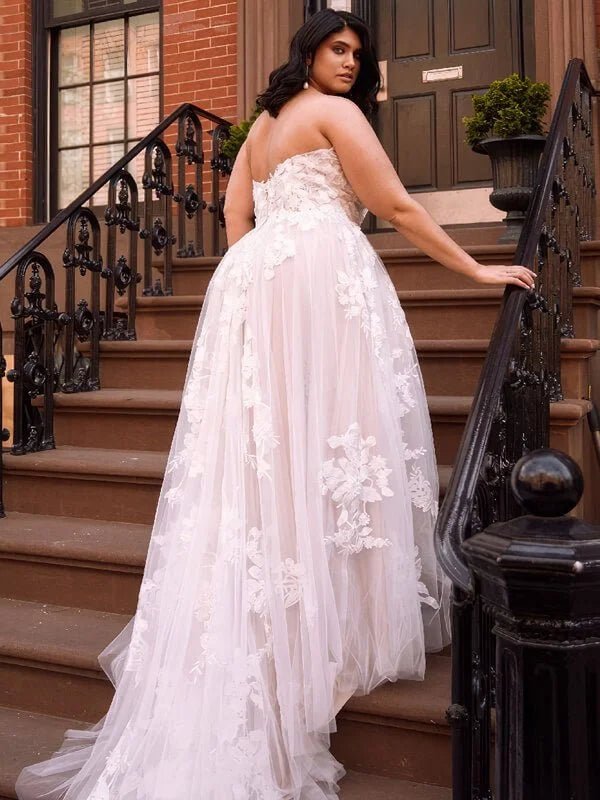 Robe de Mariee pour Femme Forte Poitrine MARIAGE ETERNEL