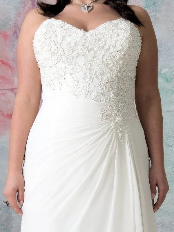 Robe de Mariée pour Femme Petite et Ronde