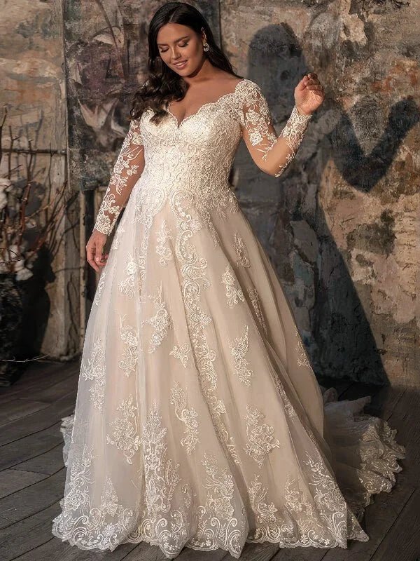 Robe mariée pour femme ronde