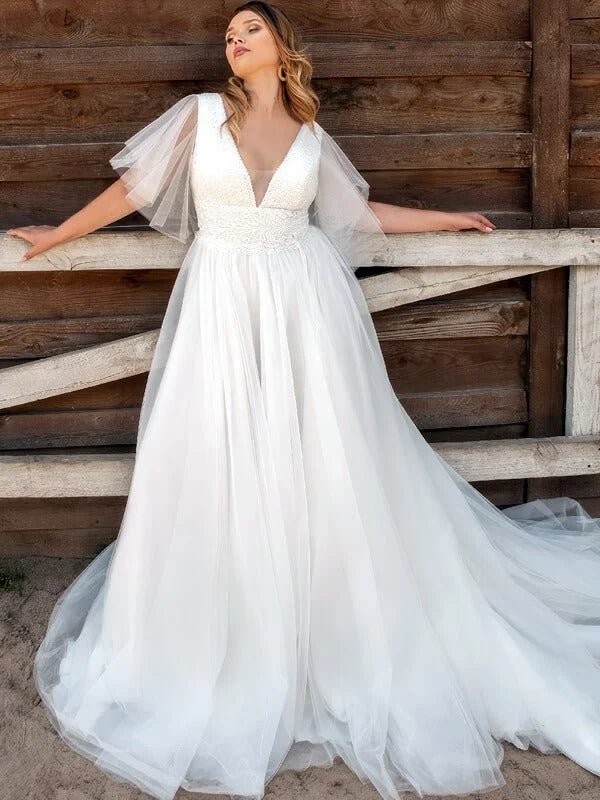 Robe Mariée pour Femme Ronde 2019