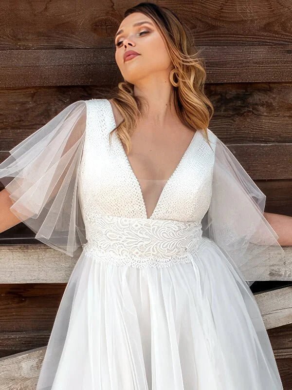 Robe de Mariée pour Femme Ronde 2019 - Vue de dos