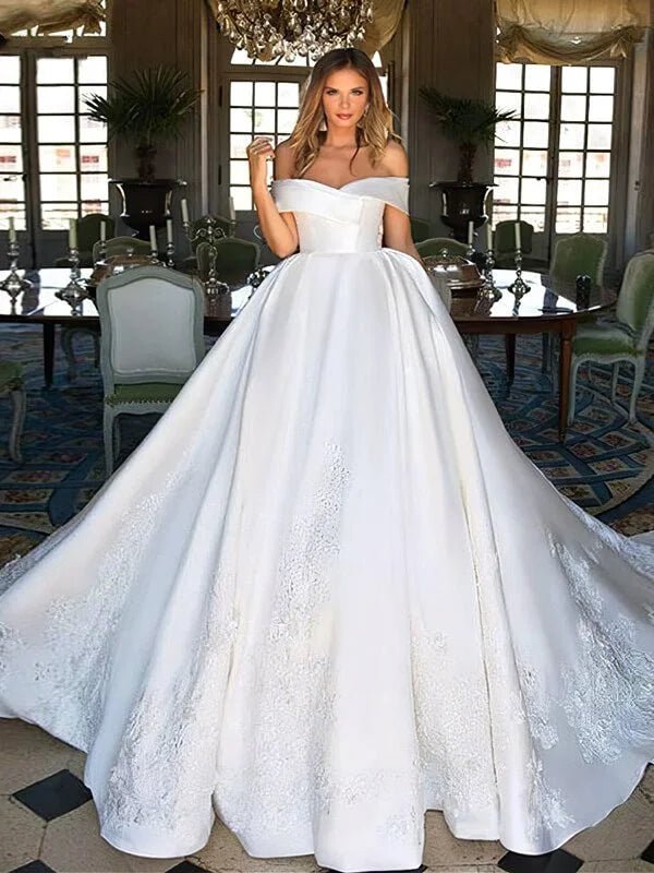 Robe de mariée princesse satin