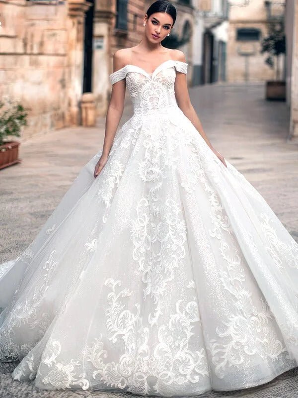 Robe de mariée princesse volumineuse - Vue principale