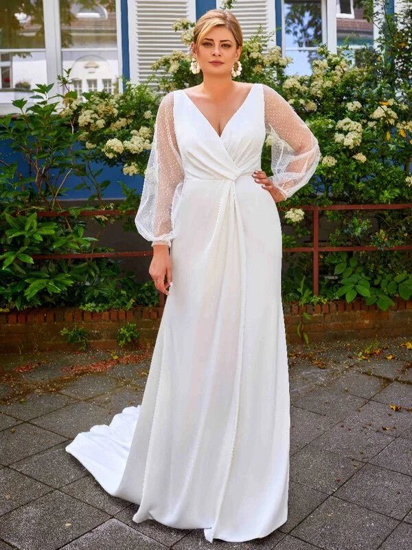Robe de Mariée Satin Curvy - Vue principale