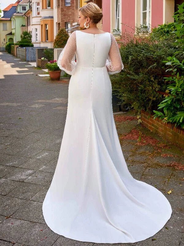 Robe de Mariée Satin Curvy