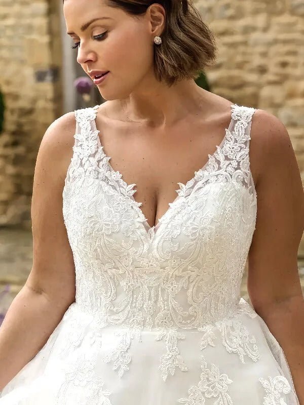 Robe de Mariée Simple Femme Ronde