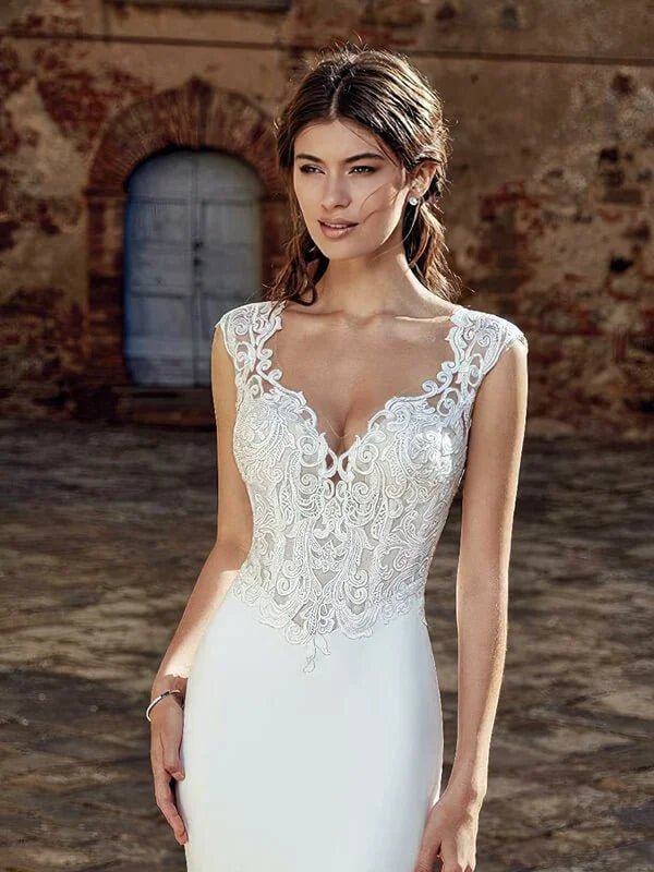 Robe de mariée sirène avec traine