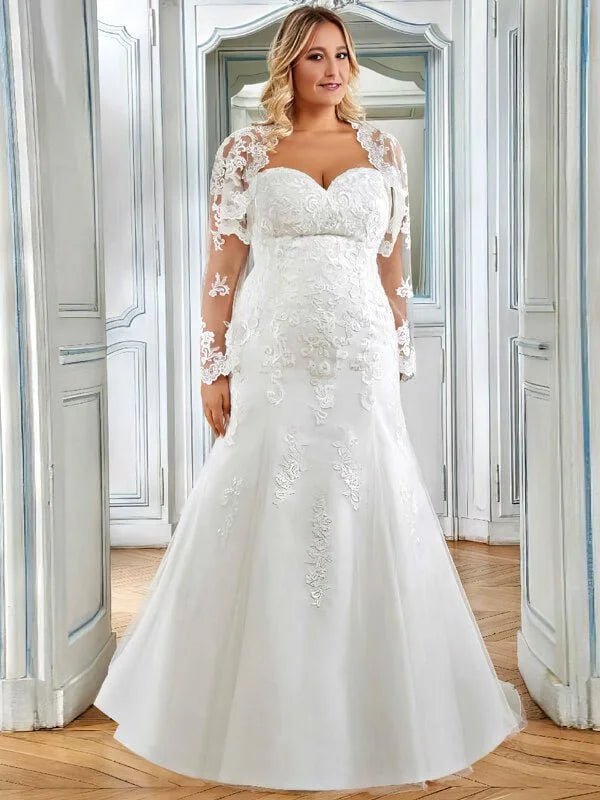 Robe de Mariée Sirène Chic Grande Taille | MARIAGE ÉTERNEL