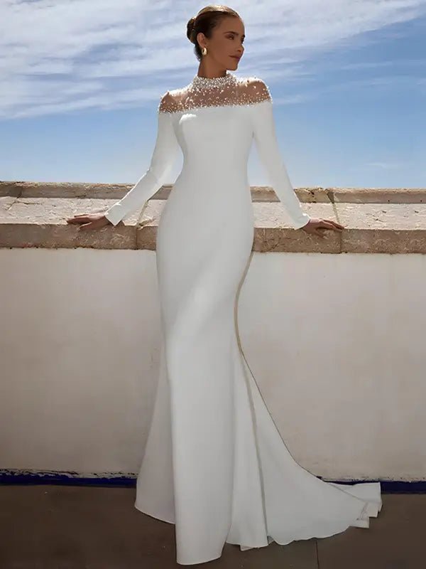 Robe de mariée sirène fluide