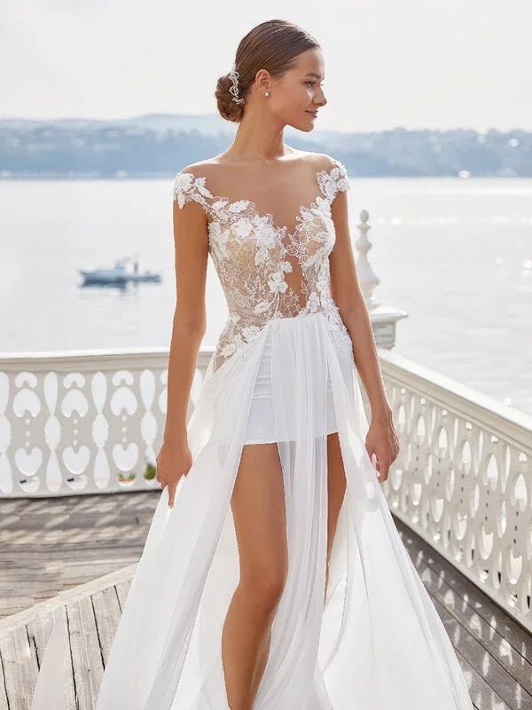 Mariage robe courte best sale