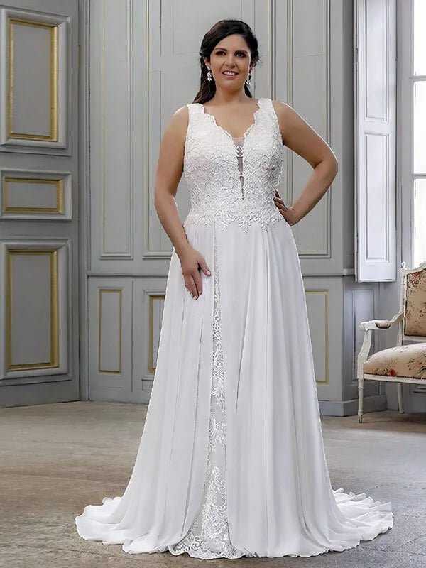 Robe de Mariée Très Grande Taille - Vue principale