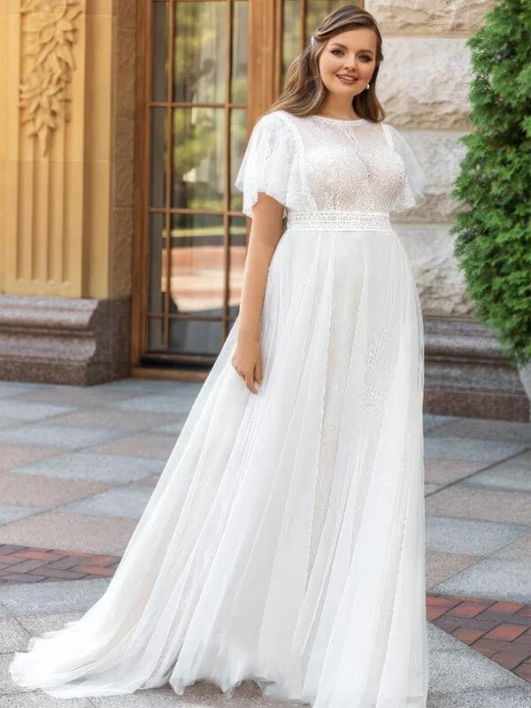 Robe Empire Mariage Femme Ronde - Vue principale
