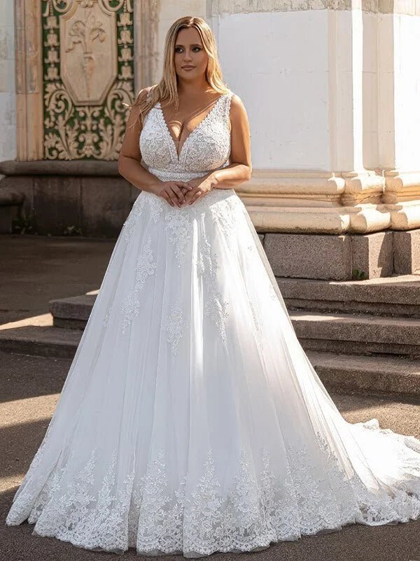 Robe Femme Ronde Mariage - Vue principale