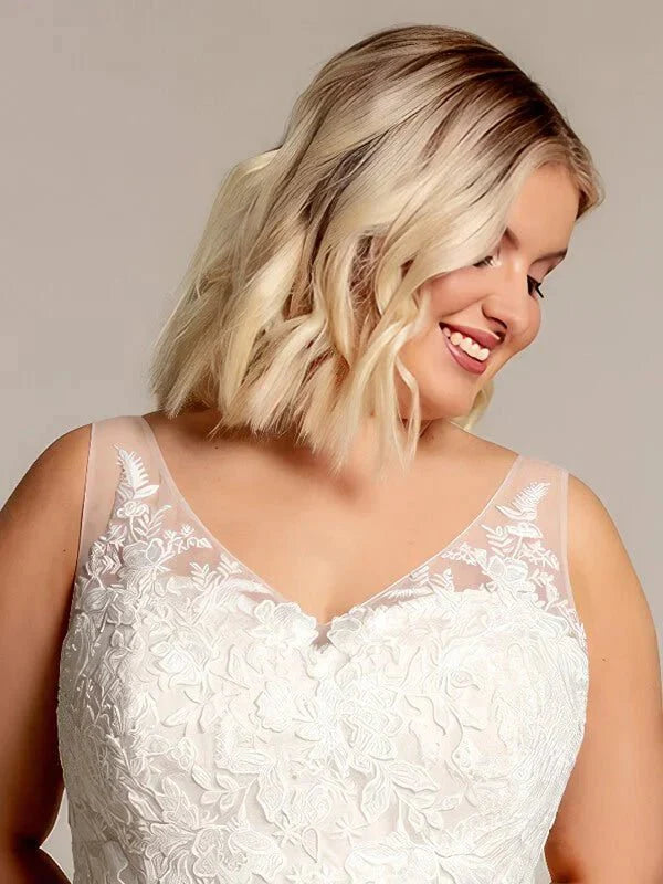 Robe Femme Ronde pour Mariage, vue de dos, détails et finitions